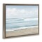 Stupell Industries Soothing Beach Waves Framed Floater Canvas Wall Art Design by Mike Calascibetta